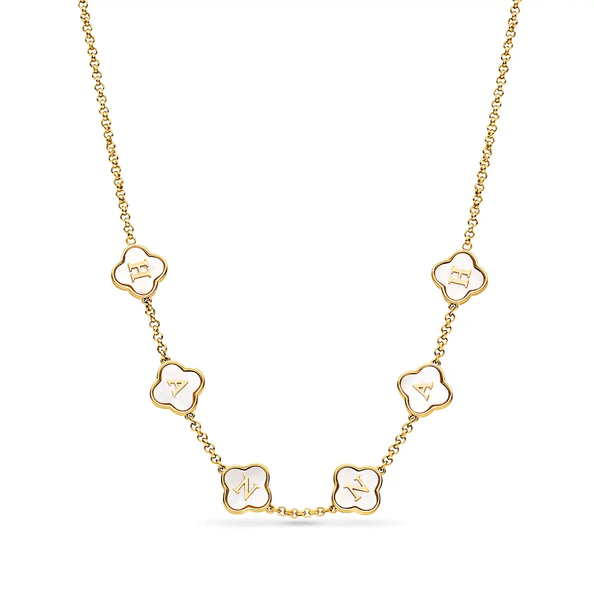 Clover Custom Name Necklace